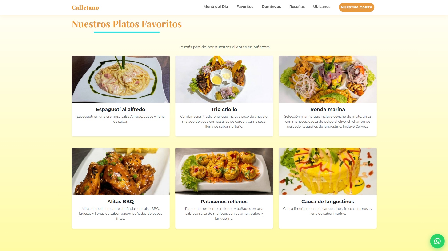 Web-Calletano-Restaurant